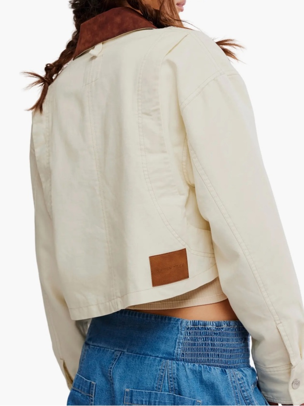 Free People WE THE FREE MARTHA CROPPED UTILITY JACKET NWT
